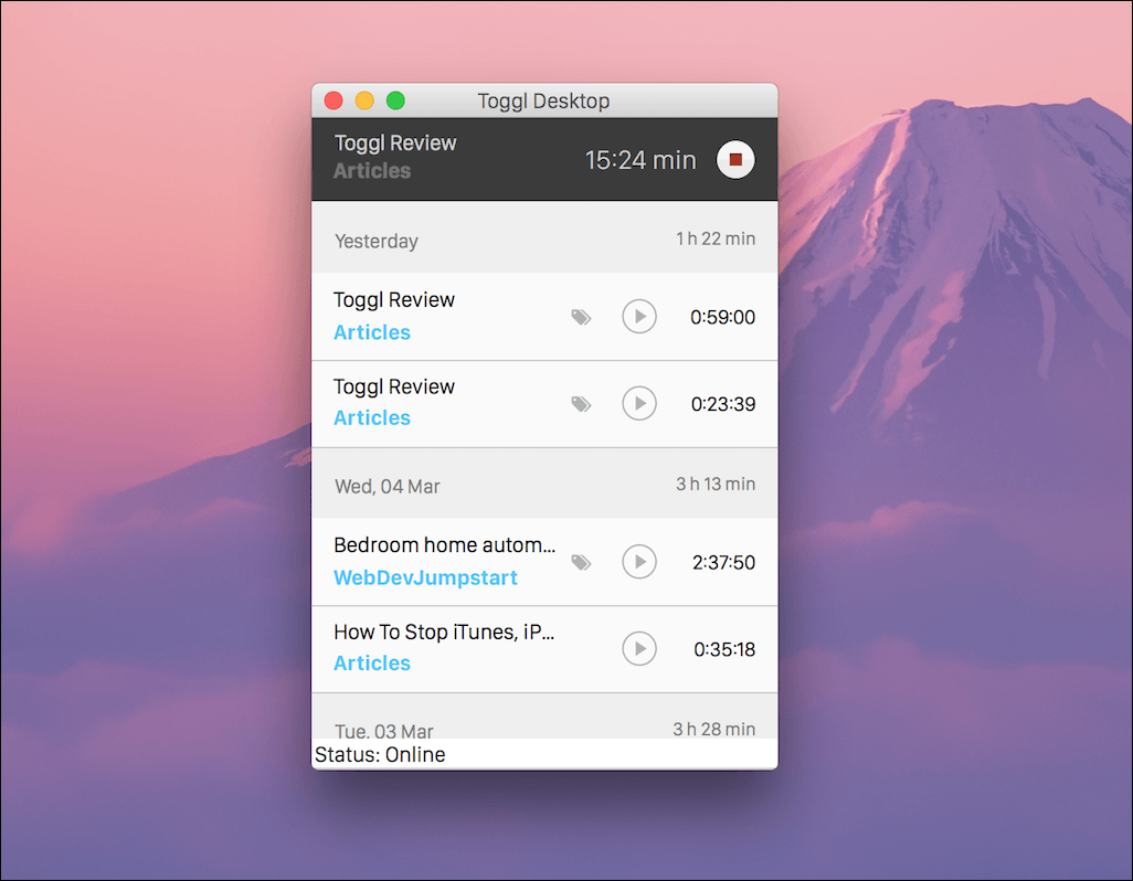 Free time tracking software for mac
